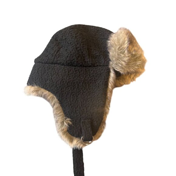 Hat Attack Other - Hat Attack New York Faux Fur Lined Wool Blend Trapper Hat Unisex One-Size